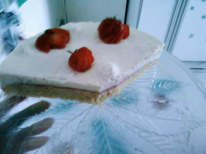Gateau fraise vin mousseux