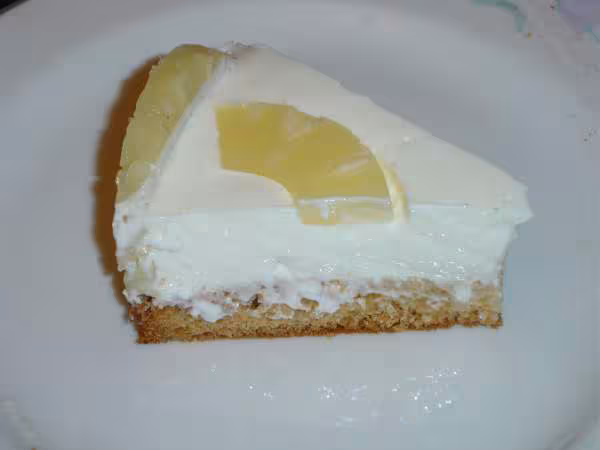 Bavarois a l ananas en part