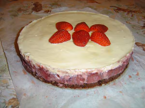 Brownies cheesecake fraise