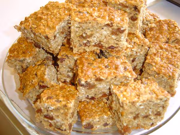 Carre moelleux au flocon d avoine et raisin