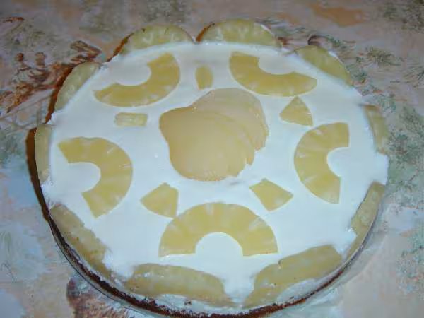 Gateau bavarois a l ananas