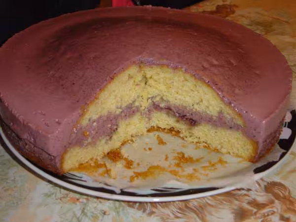 Le gateau bavarois coupe
