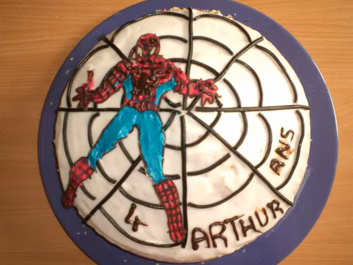 Gateau spiderman