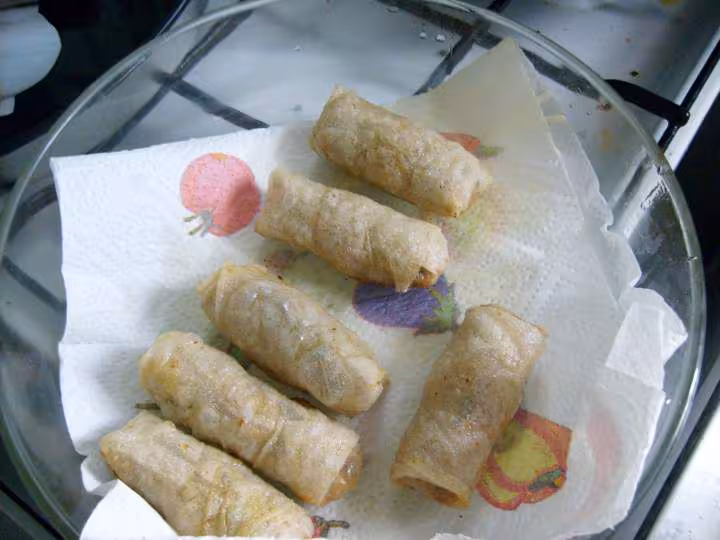 Mes nems apres cuisson