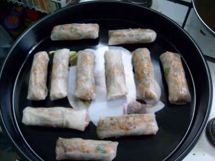 Mes nems avant cuisson