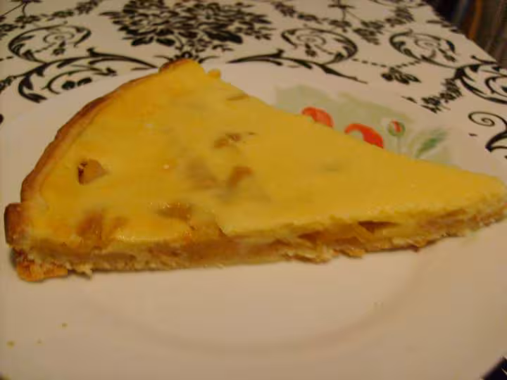 Tarte normande un peu maigre lol