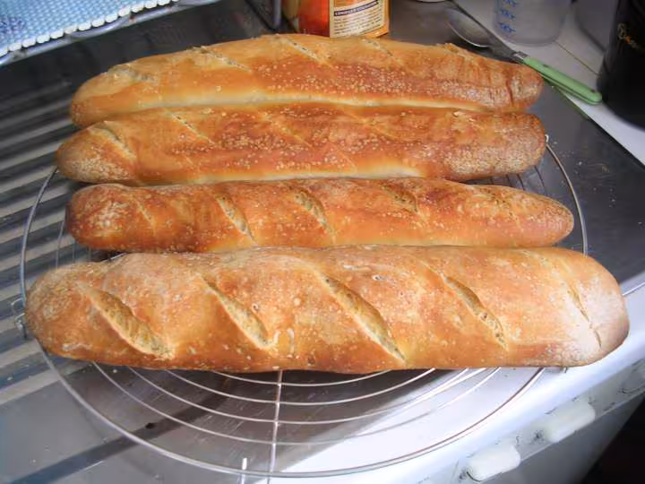 Mes 1eres baguettes au levain