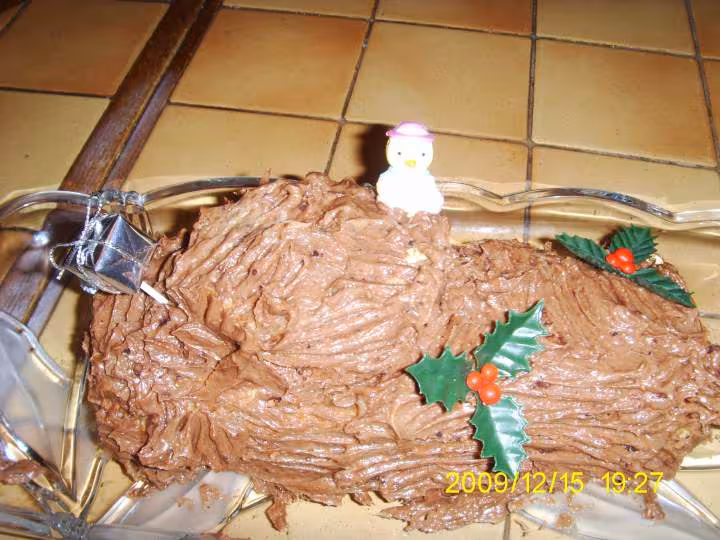 Buche marron et chocolat