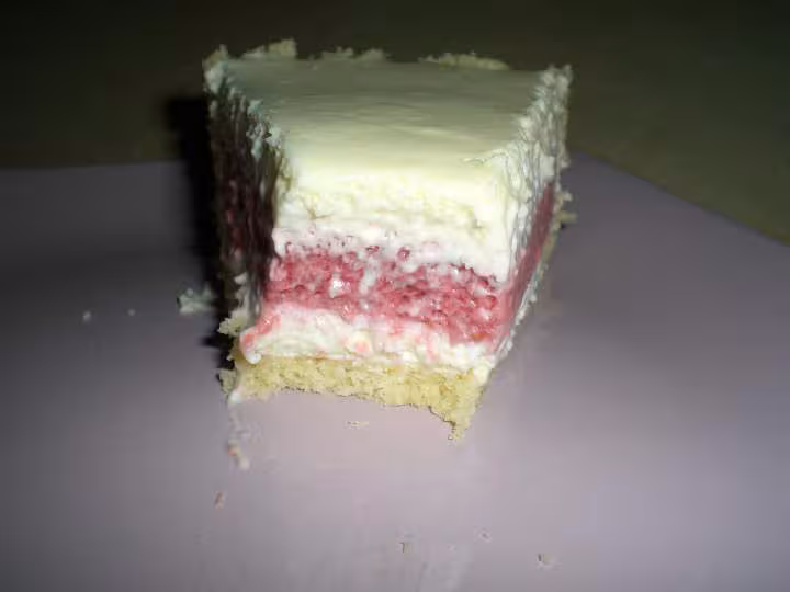 Bavarois au chocolat blanc et framboise