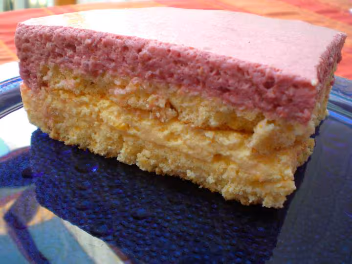 Bavarois au citron et framboise