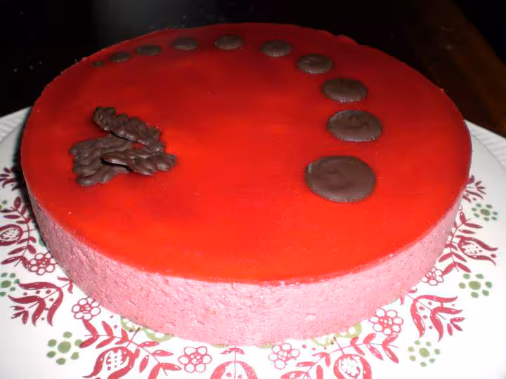 Bavarois aux framboises et citron
