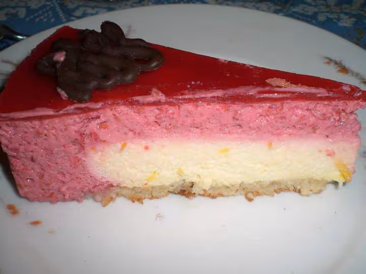 Bavarois aux framboises et citron