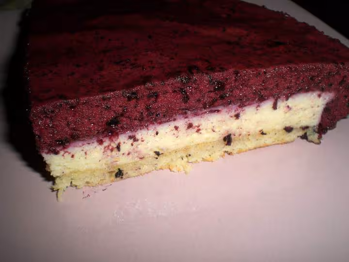 Bavarois myrtilles et chocolat blanc