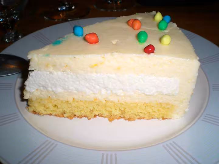 Part de bavarois coco citron