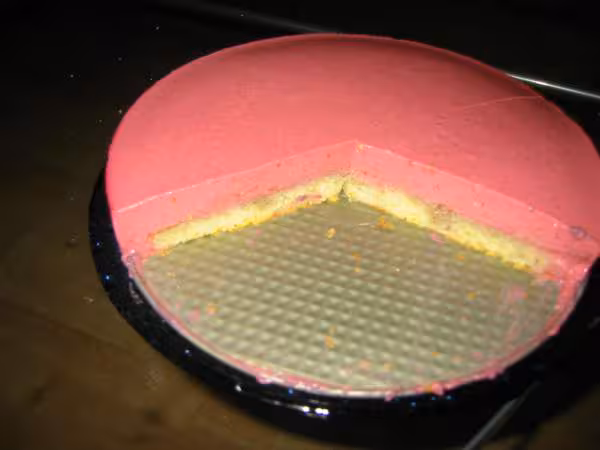 Premier bavarois aux framboises