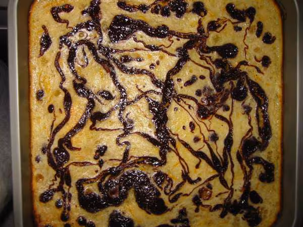 Tarte au citron marbree au chocolat