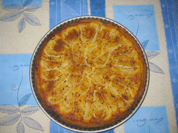 Tarte poires amande et praline de nana11300