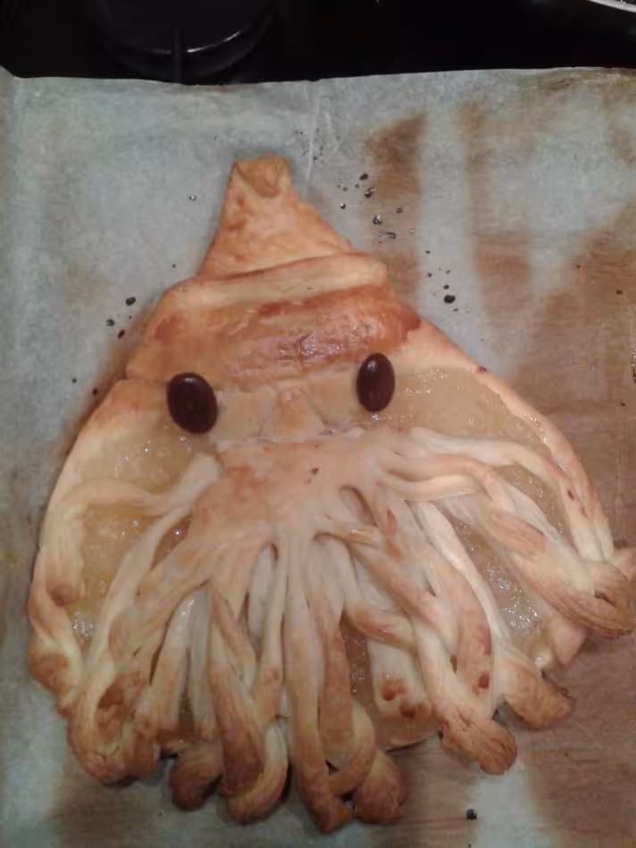 Pere noel pate feuillete