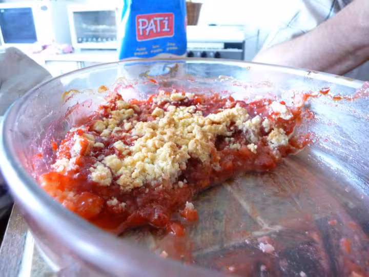 Crumble fraises