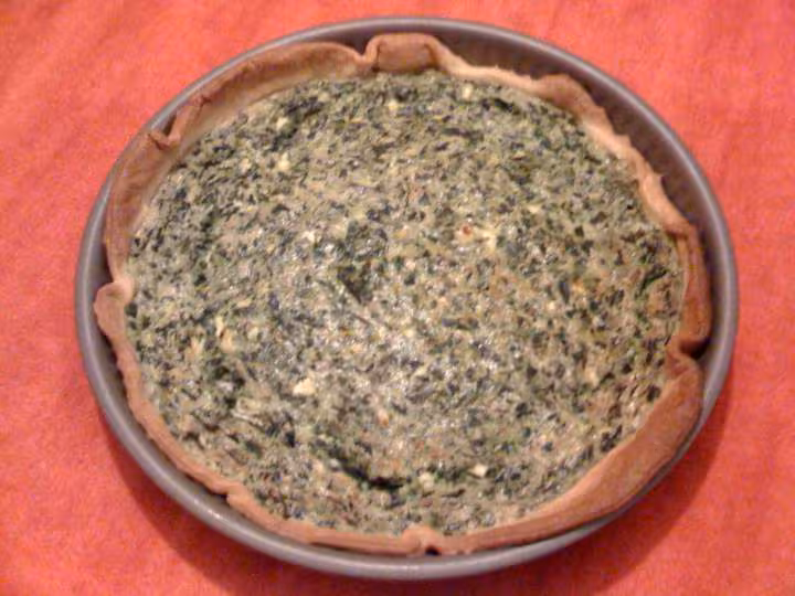 Quiche chevre epinards