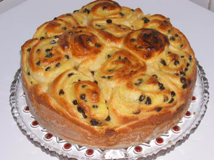 Chinois creme patissiere et pepites de chocolat