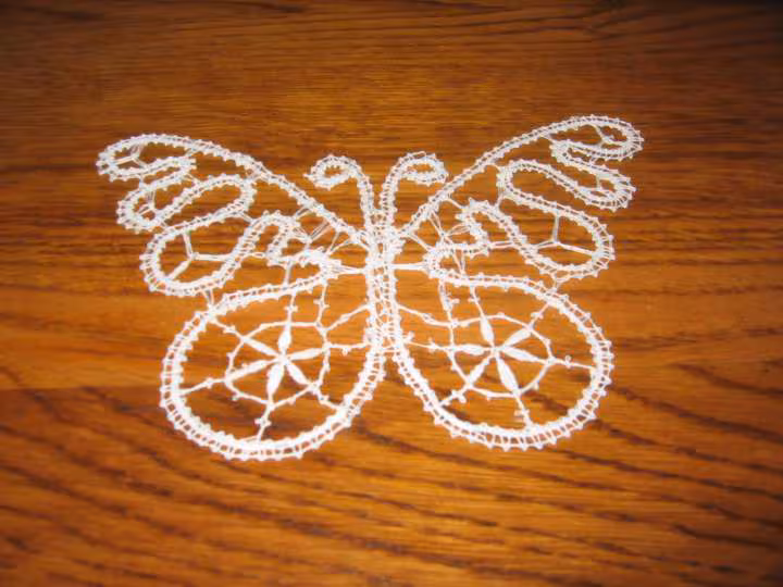 Papillon en dentelle