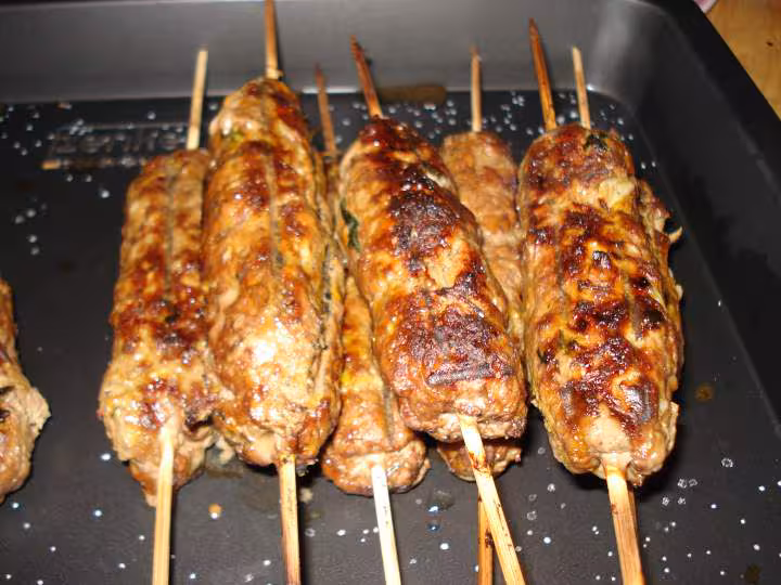 Brochette de boeuf a l indienne facon kofta