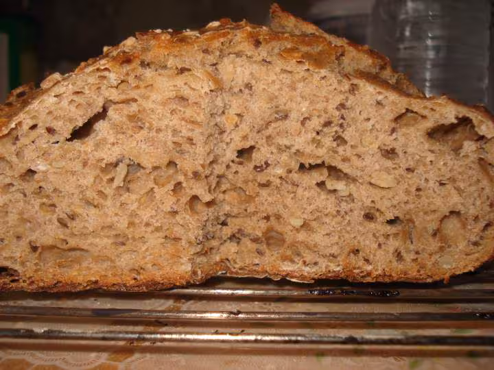 Interieur du pain au levain sarasin