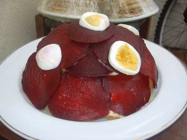Salade russe le hareng cache sous sa fourrure