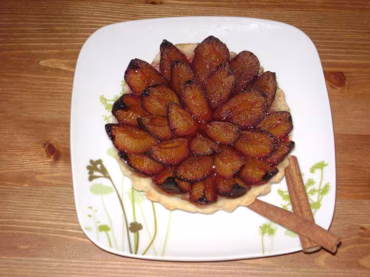 Tartelette aux quetsches cannelle
