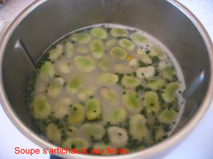 Soupe d artichauts aux feves