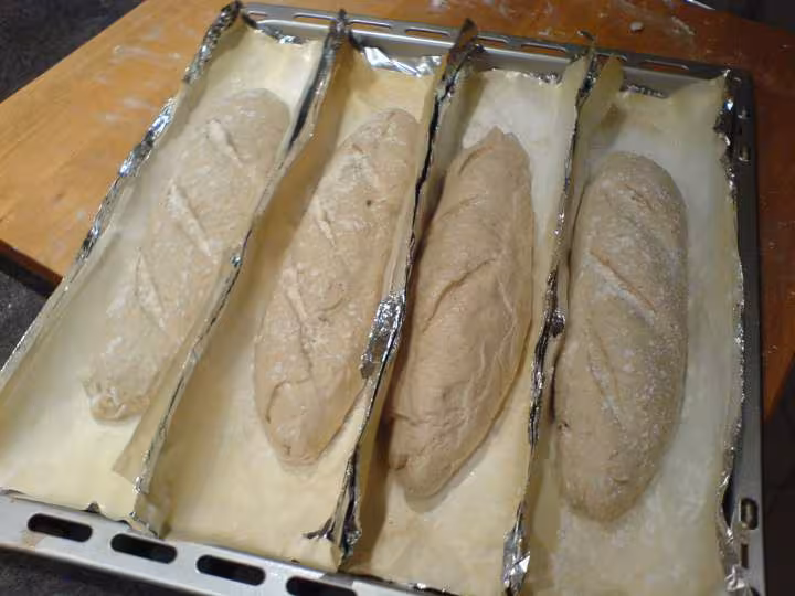 Baguettes avant enfournage