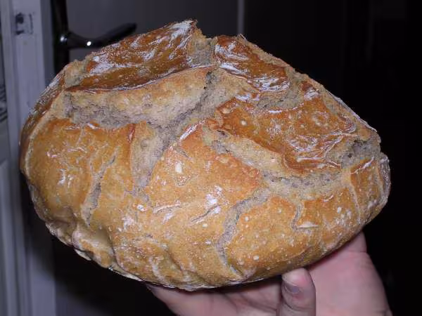 Pain au levain intact