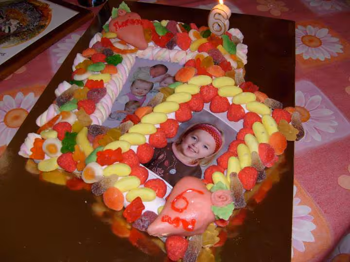Cadre photo bonbon