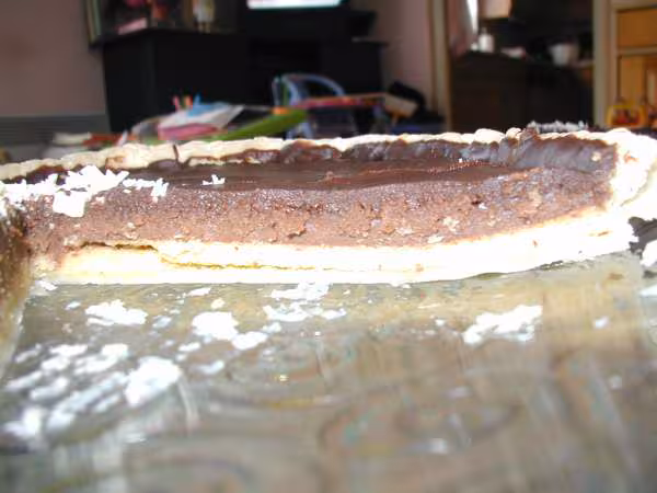 Coupe de la tarte aux choco de flore
