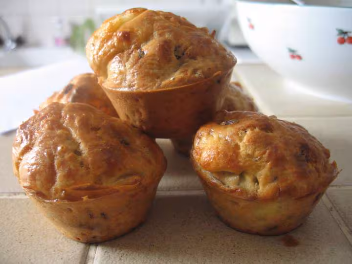 Cake chevre noix raisin