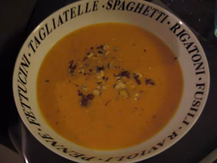 Soupe potiron noisettes