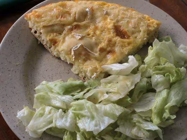Flamiche ww salade