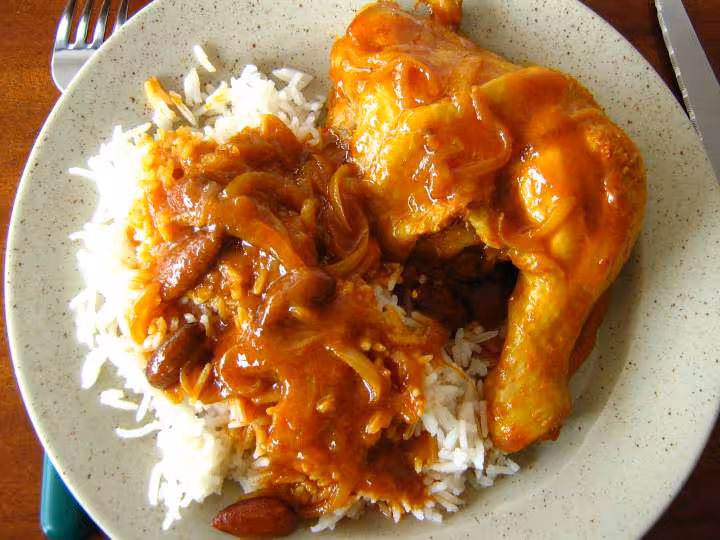 Poulet ww au curry et aux amandes delicieux