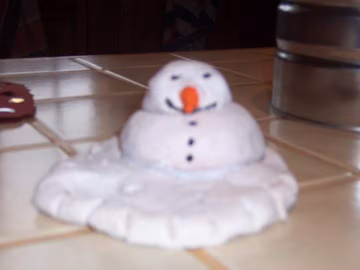Bonhomme de neige pate a sel