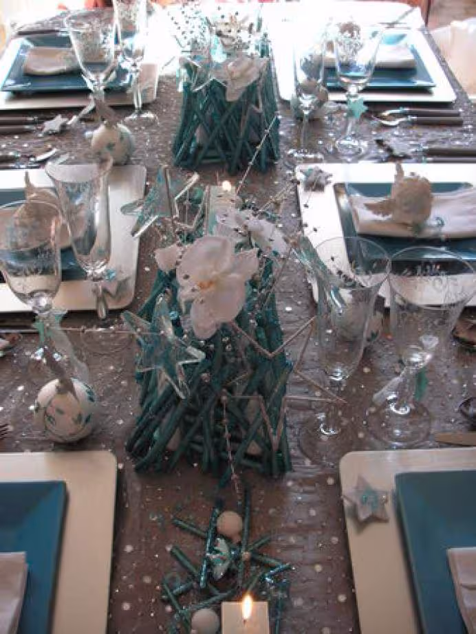 Table couleur turquoise1