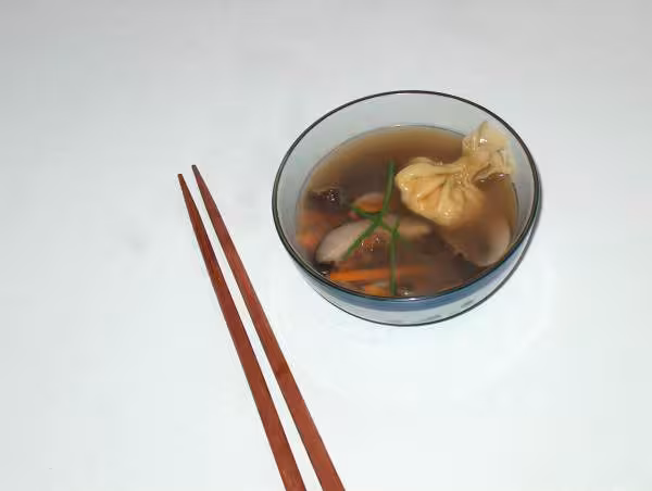 Soupe au ravioli chinois