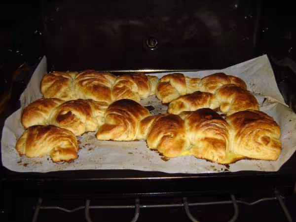 Croissant fin de cuisson