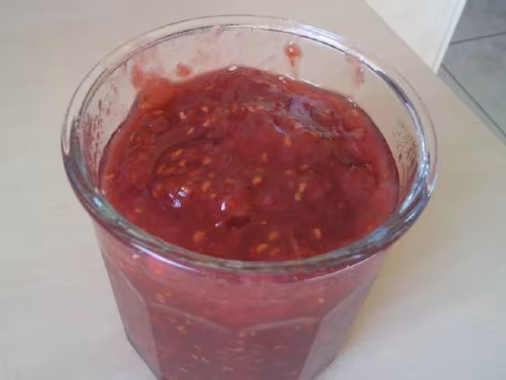Confiture framboises amp amp bananes