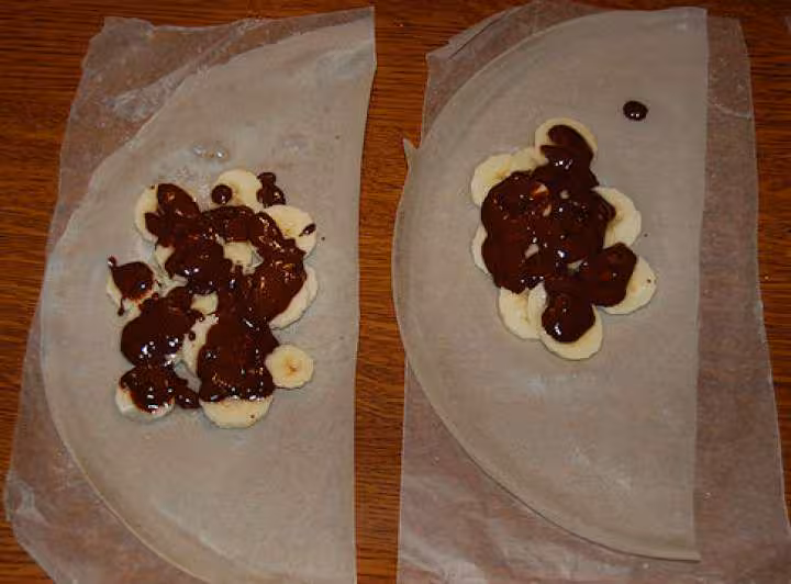 Portefeuilles banane chocolat