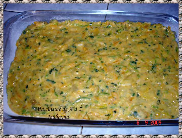 Cake aux legumes et fromage