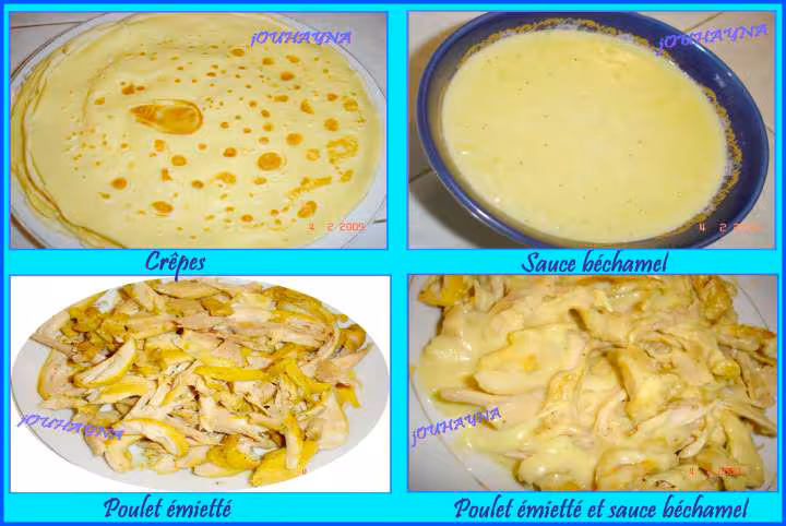 Gratin de crepes au poulet