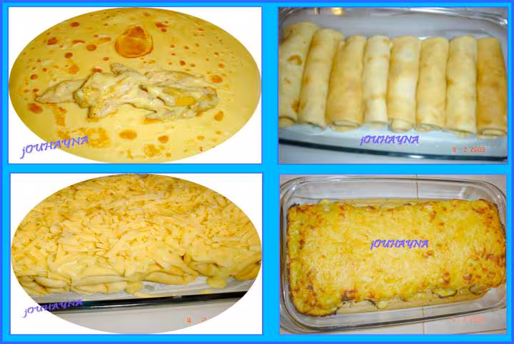 Gratin de crepes au poulet