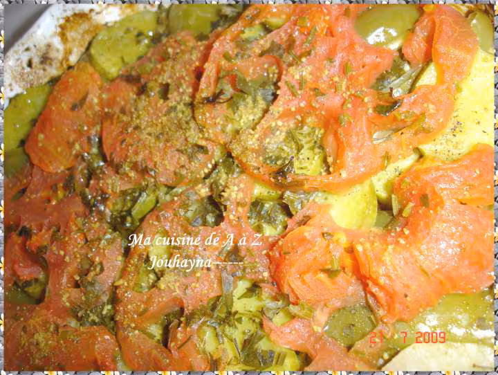 Legumes au four facon tajine