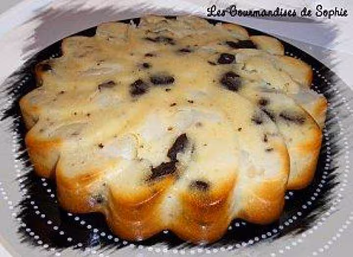 Gateau poires chocolat